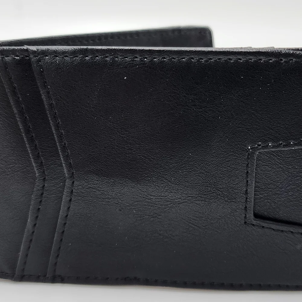 HIMI Men's Wallet Black Leather Bifold - NWOT